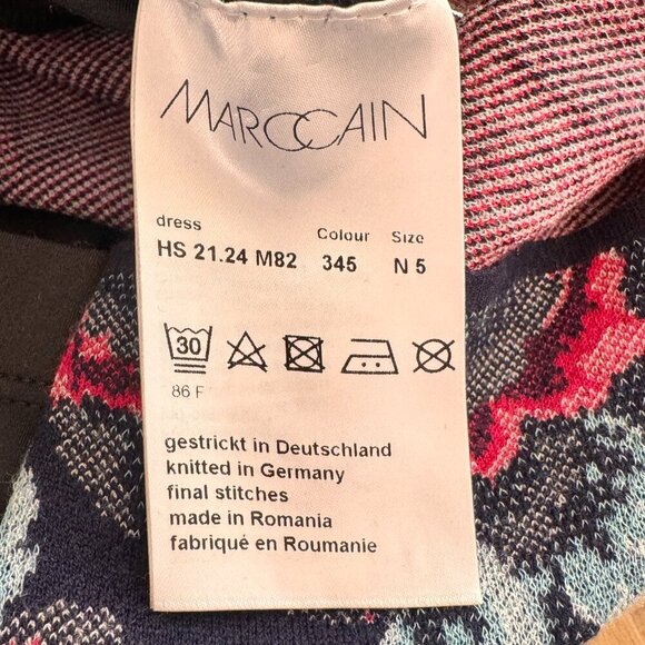 Marc Cain Sports Long Sleeve Floral Dress Tennis/Golf/Pickleball - Picture 8 of 11